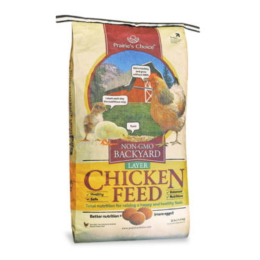 Non-GMO Backyard Chicken Layer Feed (25 lbs) – Prairie's Choice